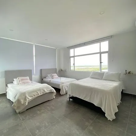 12 Personas En Morros Apto Familiar Frente Al Mar 4 Hab Playa Piscina * Cartagena