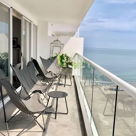 12 Personas En Morros Apto Familiar Frente Al Mar 4 Hab Playa Piscina Cartagena